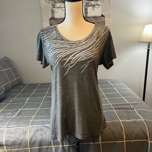 ♥️Sealmaiden Gray Graphic Women's Top